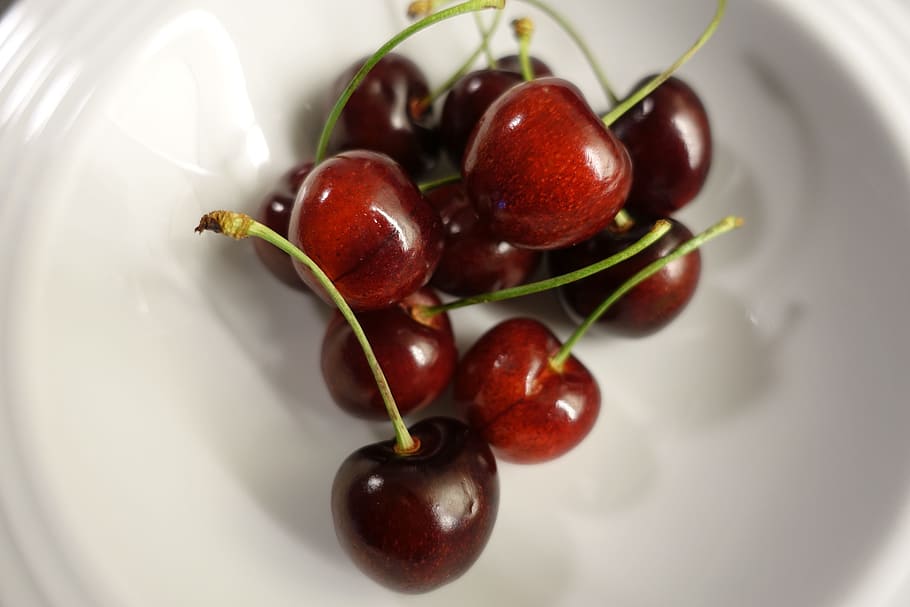 cherry, sweet cherries, fruit, prunus, drupe, delicious, summer HD wallpaper