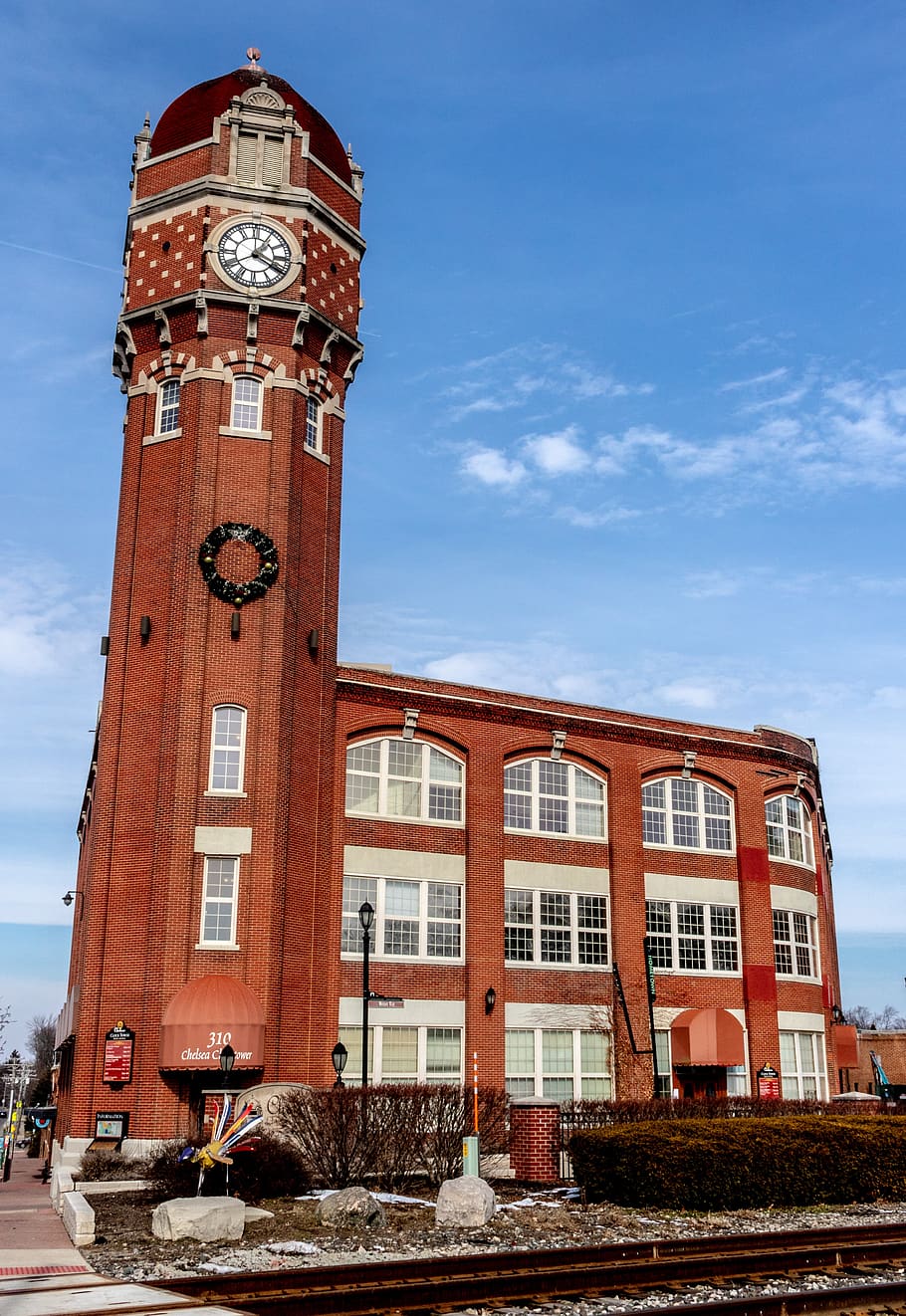 building, clock tower, architecture, town, building exterior HD wallpaper