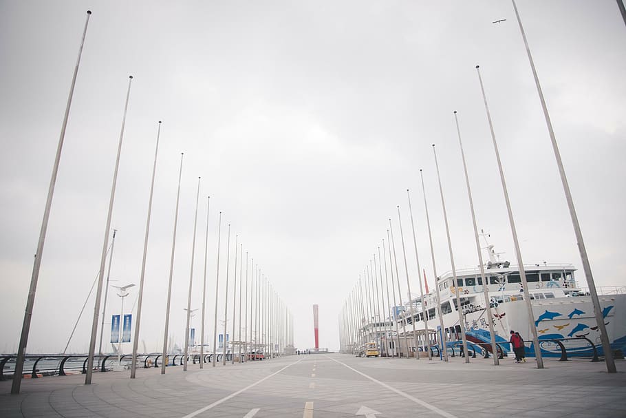 sailing square, may fourth square, olympic sailing center, sky HD wallpaper