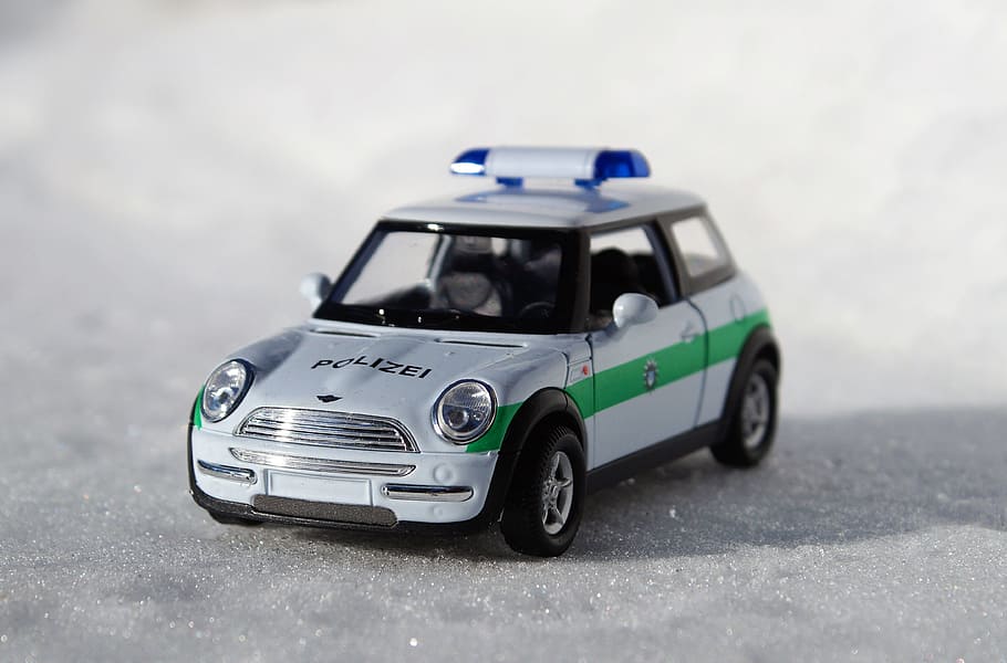 Model Car, Mini Cooper, Vehicle, auto, toy car, vehicles, blue light HD wallpaper