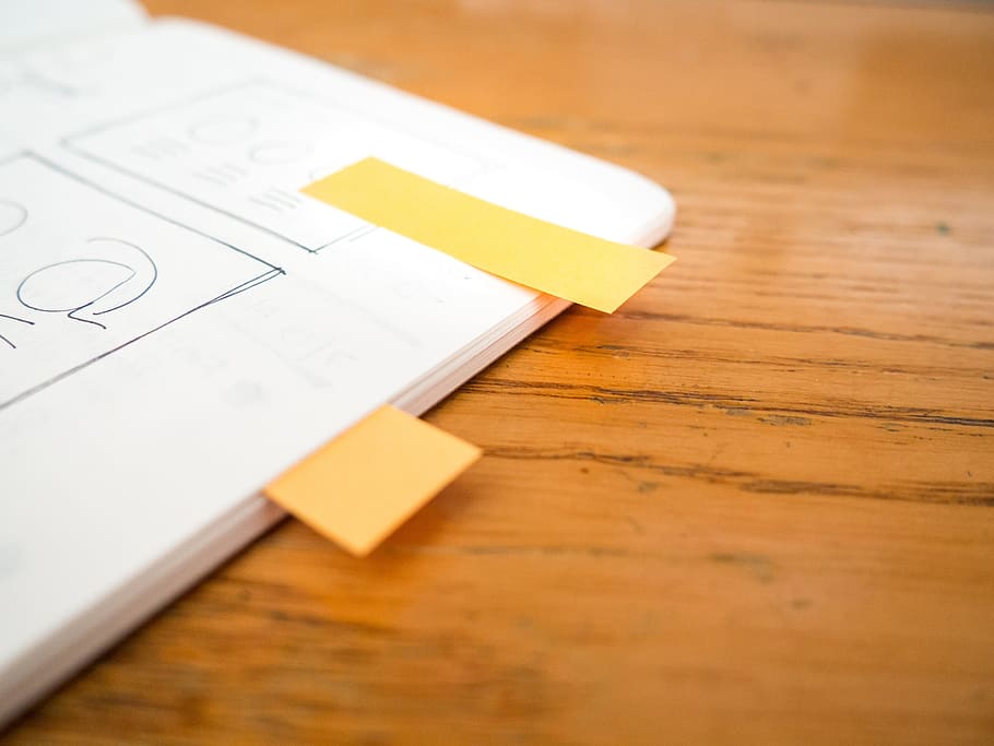 tabs, sticky notes, design, mockups, notebook, notepad, business HD wallpaper
