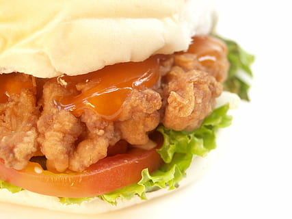 hamburger, bun, grilled, seed, sandwich, american, meal, white HD wallpaper