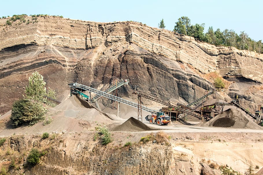eppelsberg, nickenich, eifel, pellenz, lava, volcano, quarrying HD wallpaper