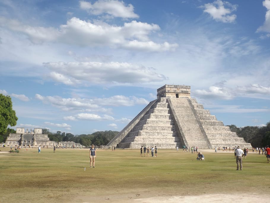 pyramid, mexico, temple of kukulkan, chichen itza, architecture, HD wallpaper