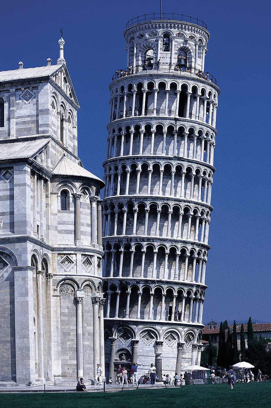 Leaning Tower of Pisa, Italy, Dom, architecture, building, church