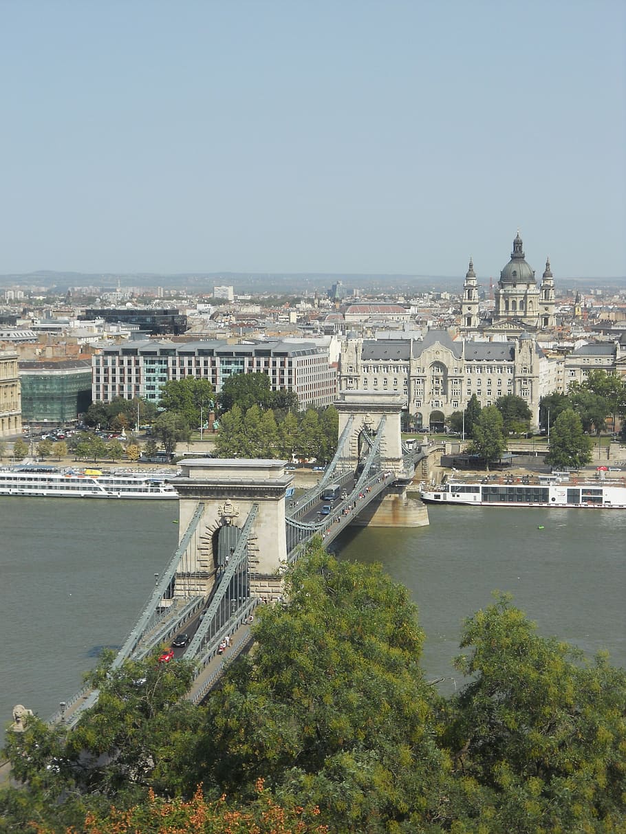 budapest, hungary, bridge, built structure, architecture, water HD wallpaper