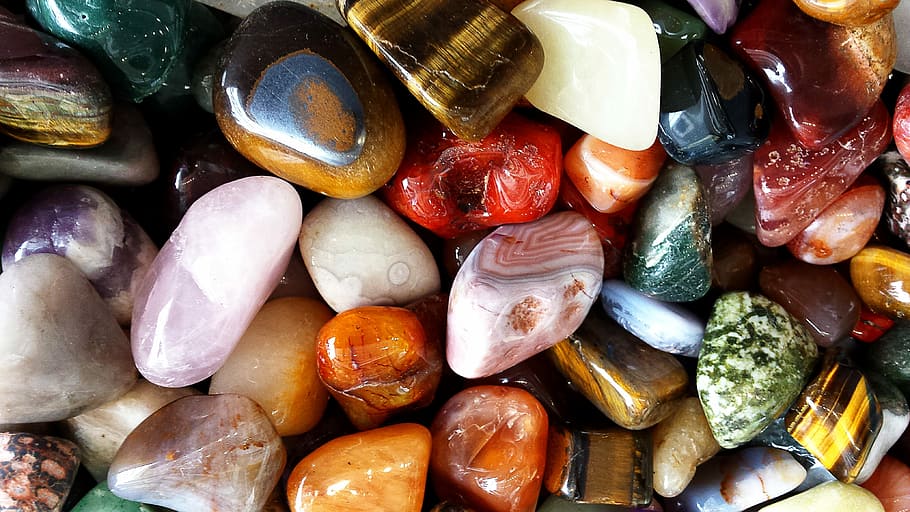Stones, Colorful, Deco, full frame, backgrounds, large group of objects