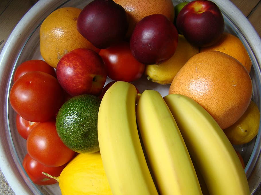 Fruit, Bowl, Selection, bright, food and drink, healthy eating HD wallpaper