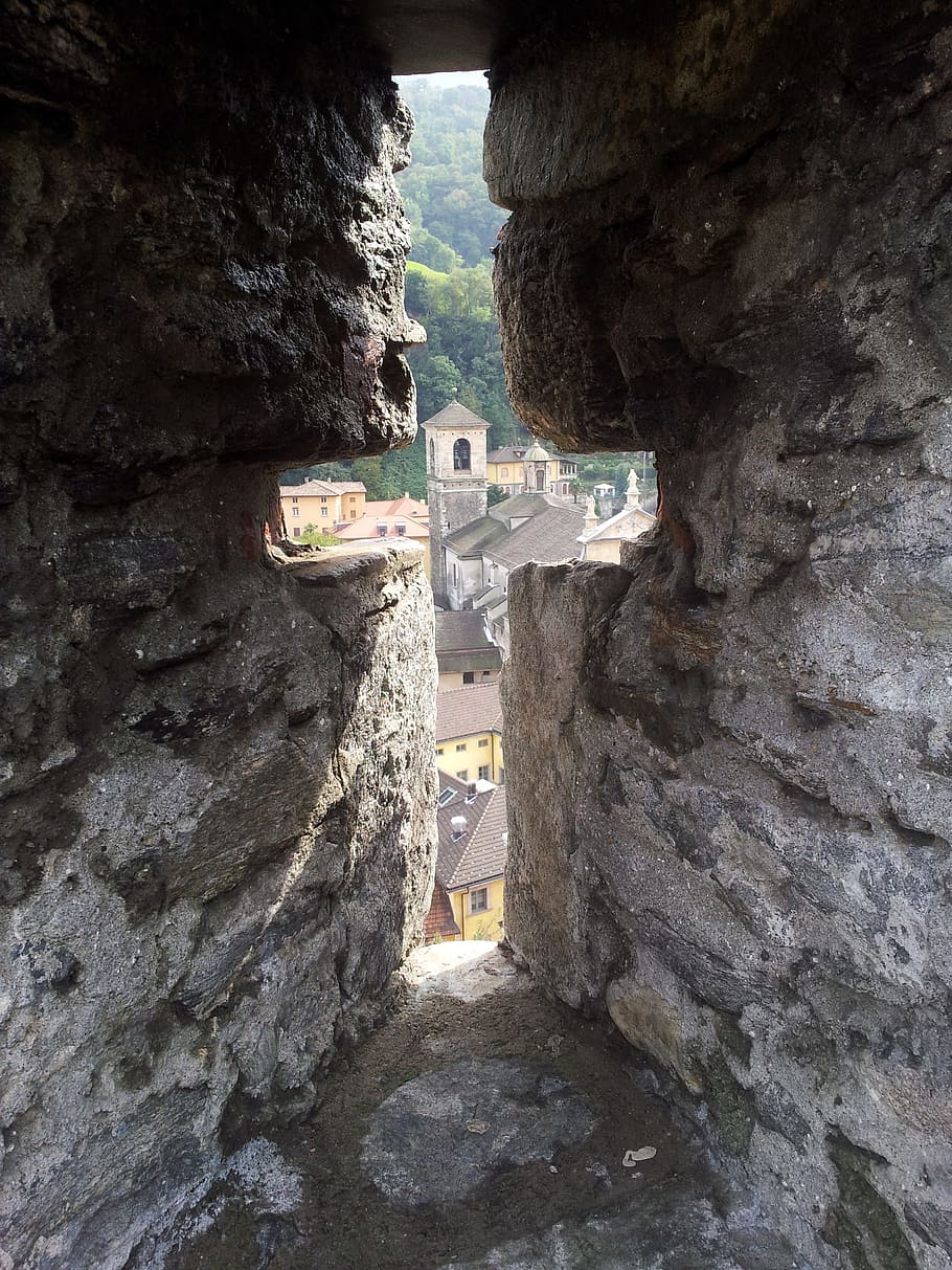 Window, Cross, Castle, Fixing, bellinzona, travel destinations HD wallpaper