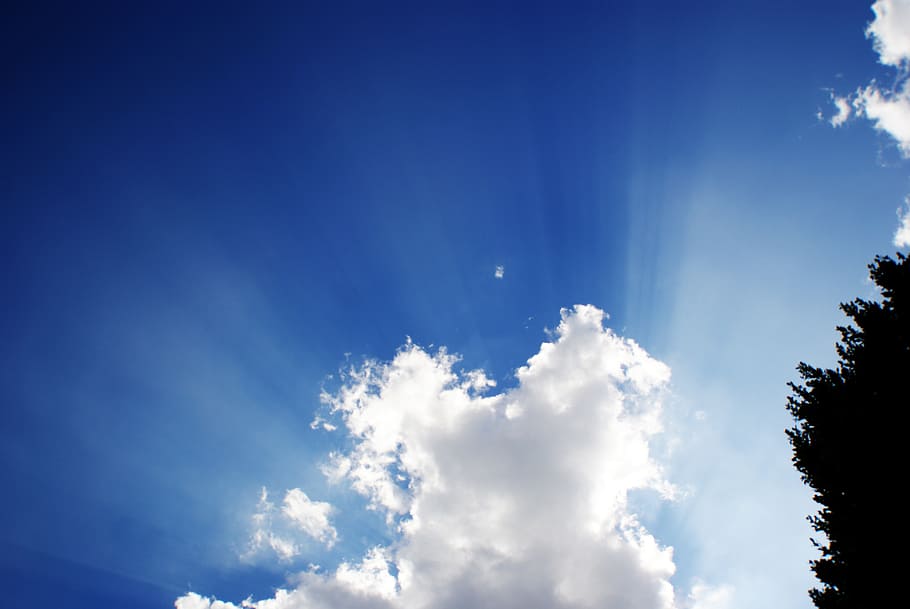sky, cloud, sun, radius, blue, contrast, cloudy, white, cloud - sky HD wallpaper