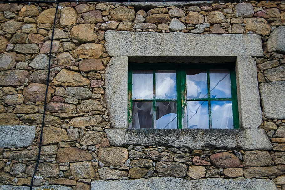 Window, Stone, Wall, Architecture, stone house, facade, old HD wallpaper