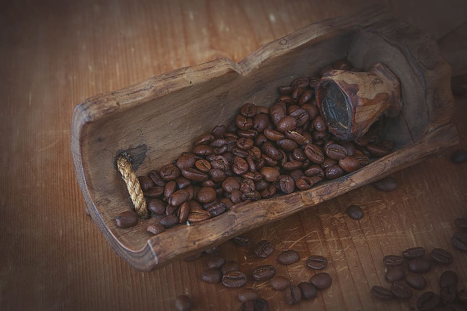 coffee, coffee beans, roasted, brown, dark, natural product HD wallpaper