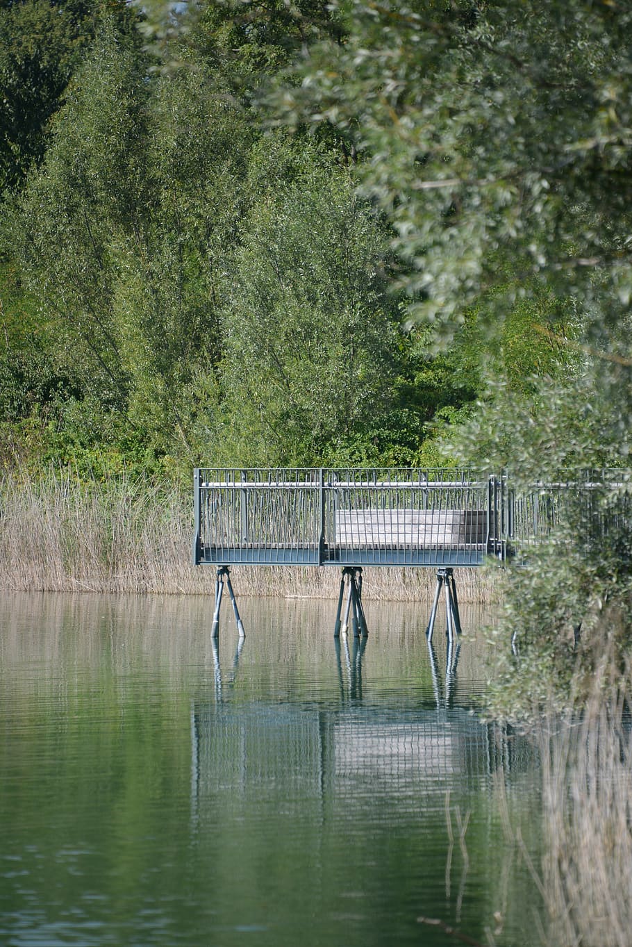 water, web, lake, sea, nature, bridge, river, sky, boardwalk HD wallpaper