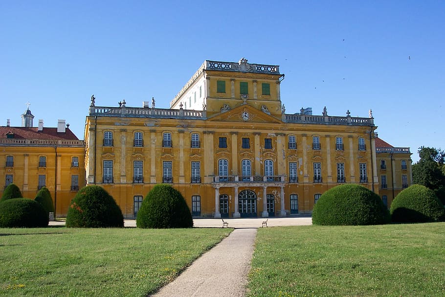 esterházy palace, esterhazy castle, fertőd, castles, building, HD wallpaper