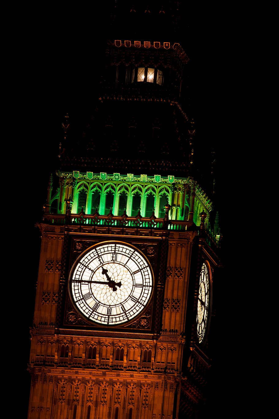 Architecture, Big, Ben, British, Detail, city, clock, dark HD wallpaper