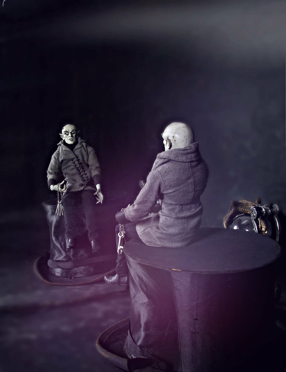 nosferatu, darkness, vampire, hat, representation, human representation HD wallpaper
