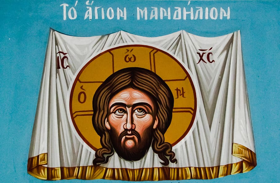 holy handkerchief, jesus christ, painting, iconography, chapel, HD wallpaper