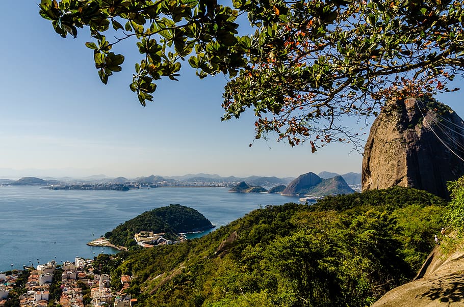 Rio De Janeiro, Urca, sugar loaf pão de açúcar, beach, ride, HD wallpaper