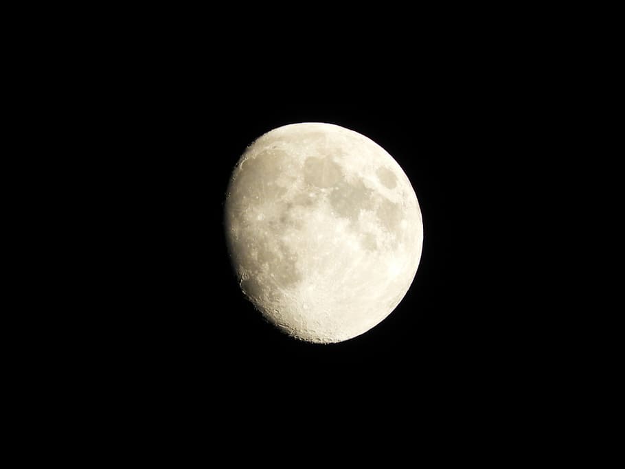 moon, night, sky, darkness, night sky, moonlight, space, astronomy HD wallpaper