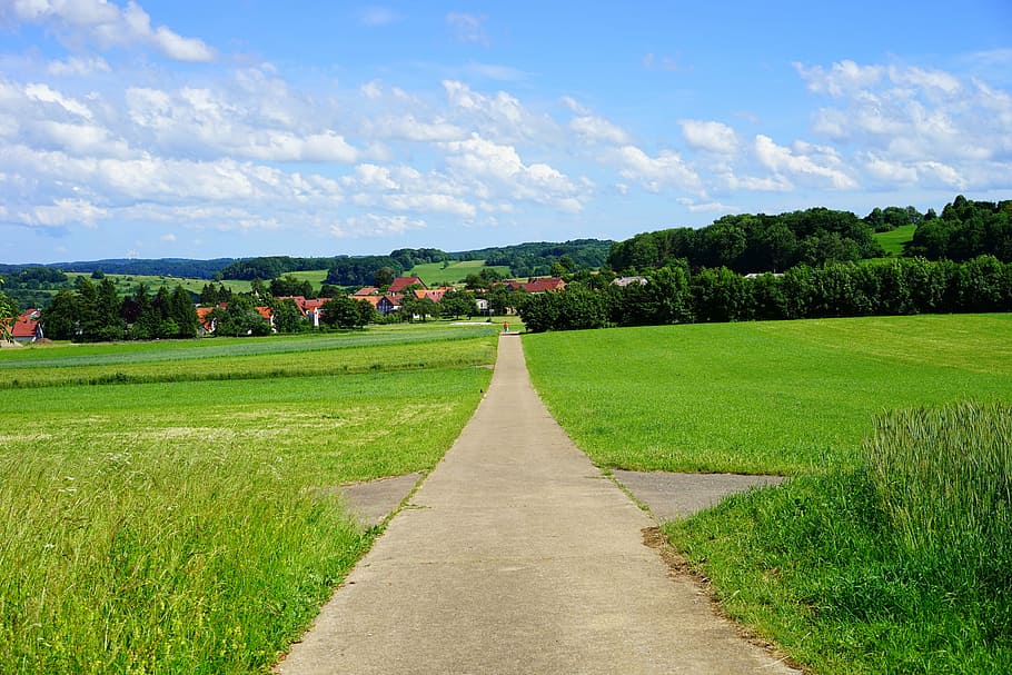 away, road, straight, target, determined, hike, hiking day HD wallpaper