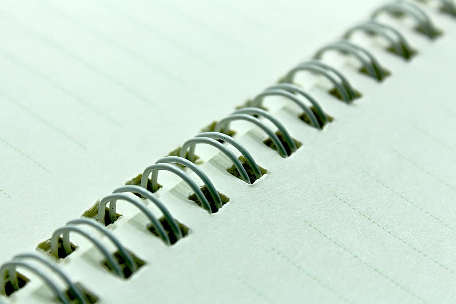 notebook, clean, paper, composition, binder, blank, book bindings HD wallpaper