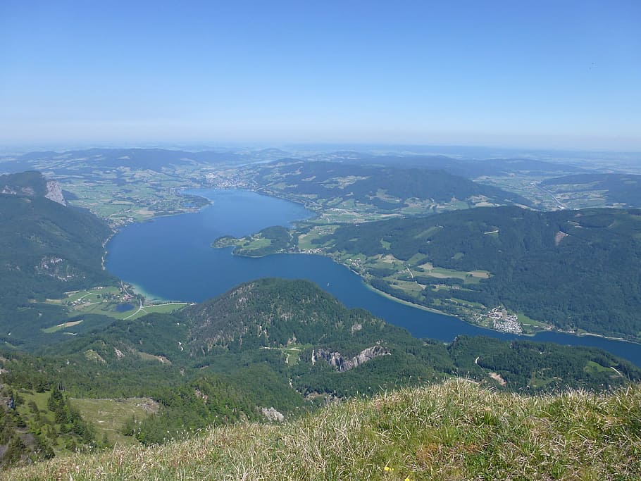 HD wallpaper: mondsee, landscape, lake, summer, beautiful, scenics ...