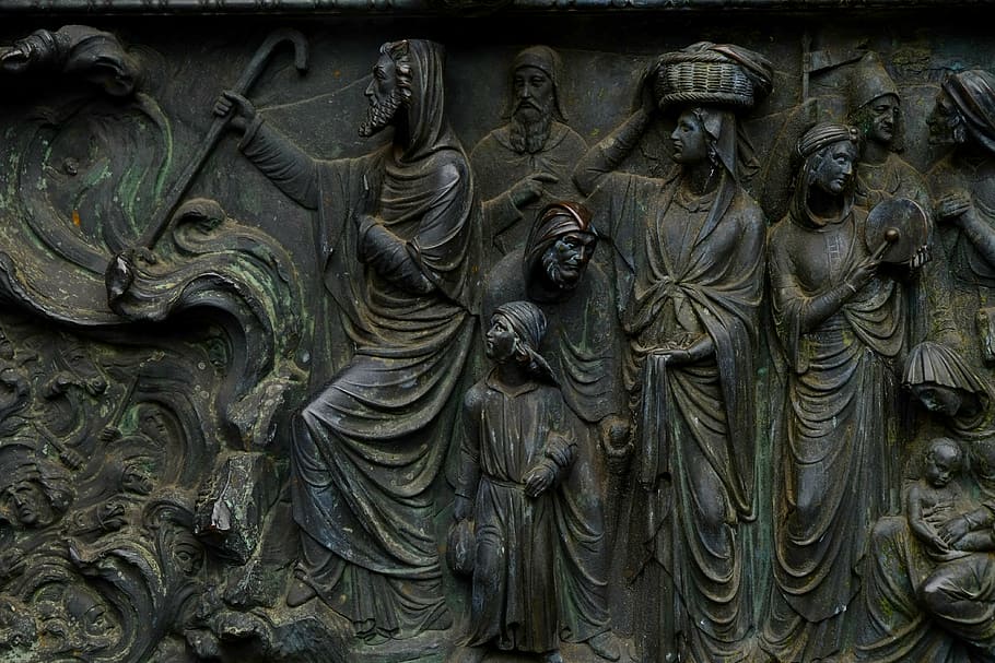 relief, image, historically, facade, input, church, lower saxony HD wallpaper