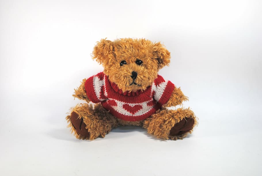 teddy, gift, bear, toy, tenderness, love, one animal, animal themes HD wallpaper