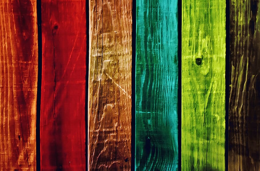multicolored wood pallet painting, background, wood planks, kunterbunt