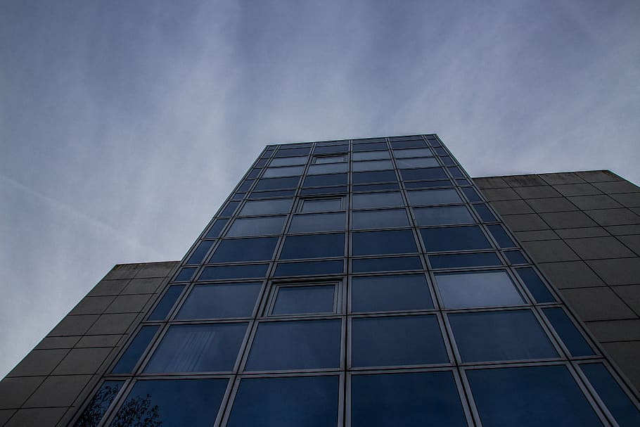 building, architecture, windows, building exterior, low angle view HD wallpaper