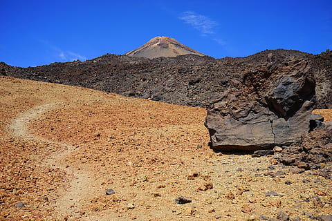 bimssteinfeld, away, path, pumice stone, lava, lava fields HD wallpaper