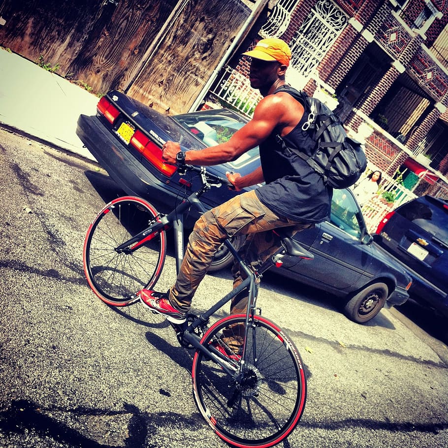 man, bicycle, bike, activity, outdoor, sport, ride, recreation HD wallpaper