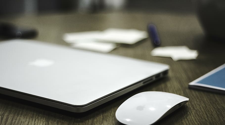 apple, computer, desk, laptop, macbook, macbook pro, mouse HD wallpaper