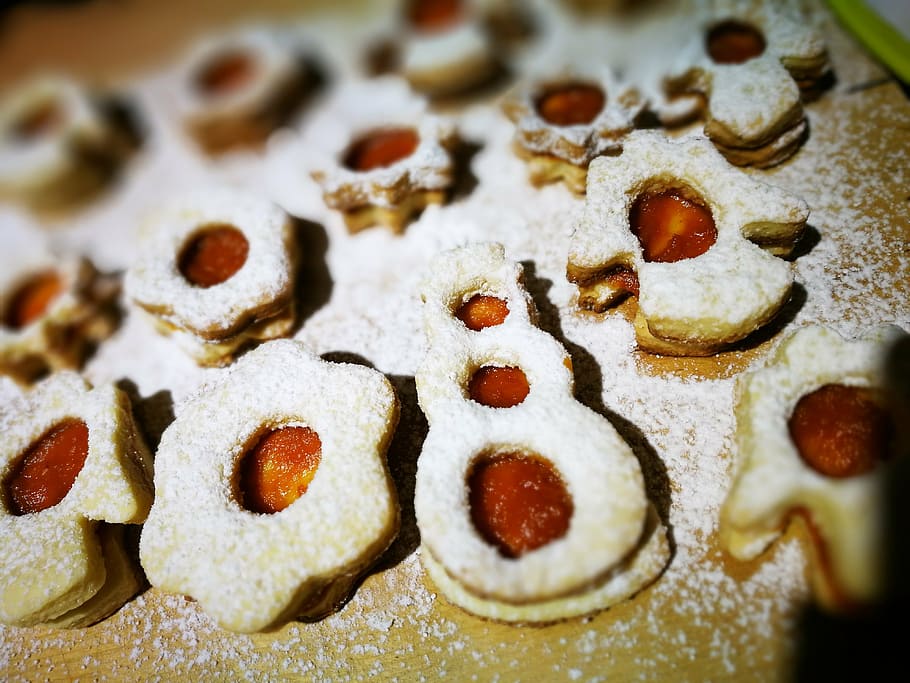 linzer, christmas, cake, mood, sugar, cookie, holidays, merry christmas HD wallpaper