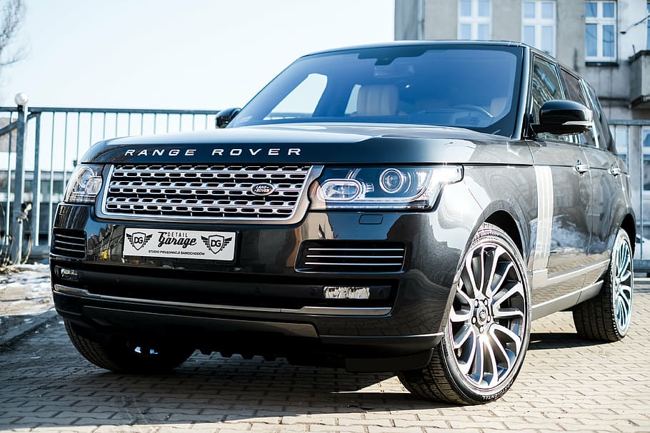 black Range Rover Land Rover, car, truck, vehicle, 4x4, off-road HD wallpaper