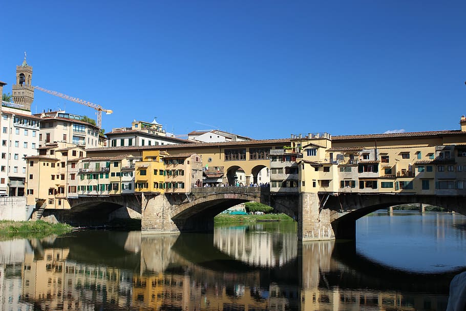 ponte vecchio, florence, tuscany, arno, architecture, bridge HD wallpaper