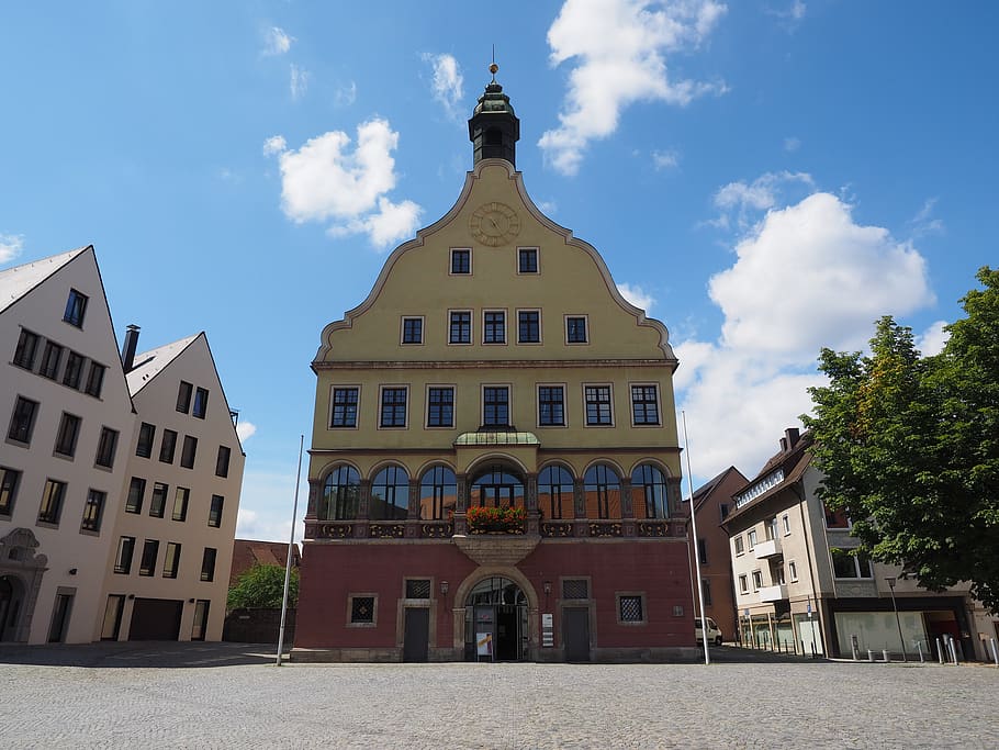 gallwitz, ulm, facade, house, balcony, window, architecture HD wallpaper
