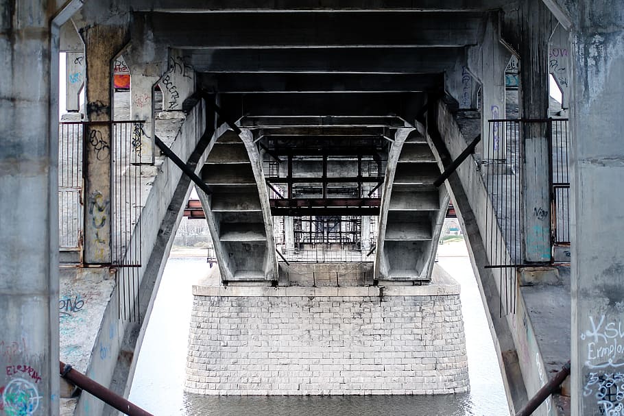 bridge, structure, metal, steel, architecture, infrastructure HD wallpaper