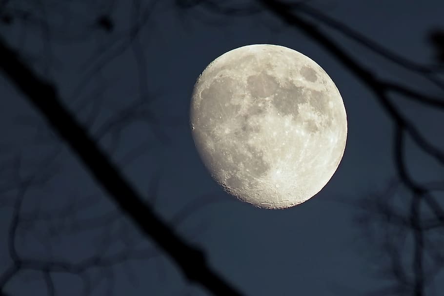 japan, natural, landscape, sky, universe, celestial, moon, night HD wallpaper