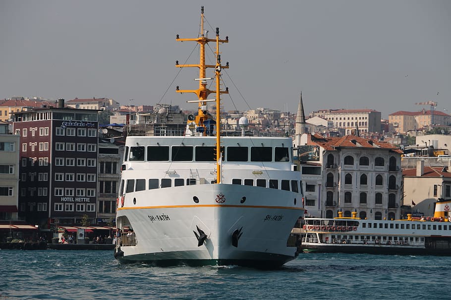 boat, sea, ocean, ship, water, travel, cruise, nautical vessel HD wallpaper