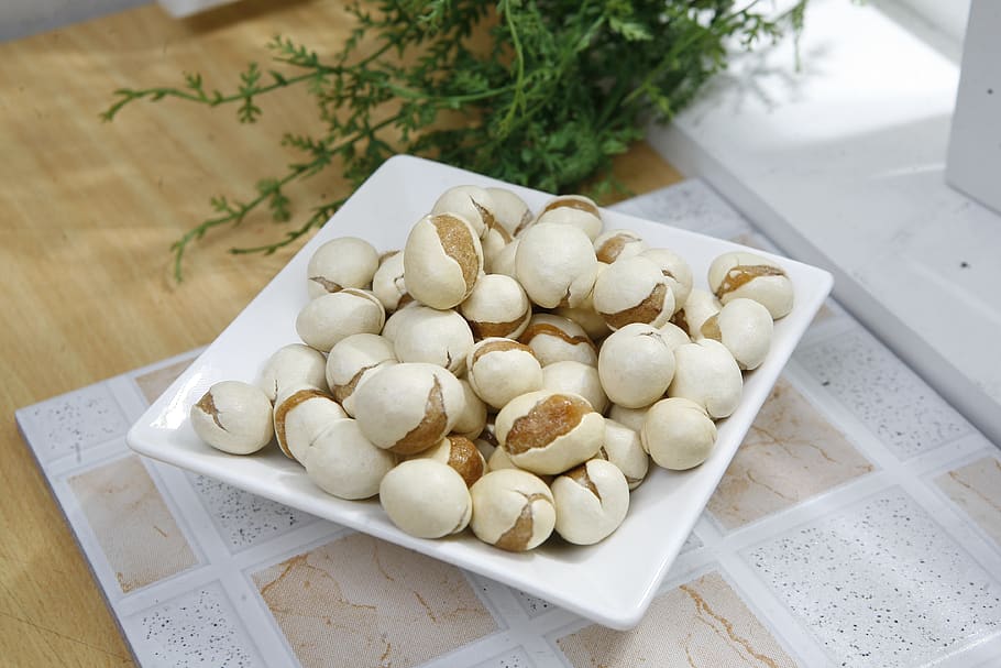 seasoned peanuts, food, freshness, high angle view, food and drink HD wallpaper