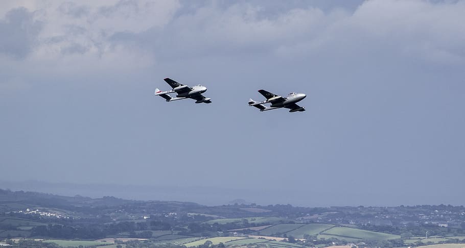 De, Havilland, Vampire, Aircraft, airplane, aeroplane, aviation HD wallpaper