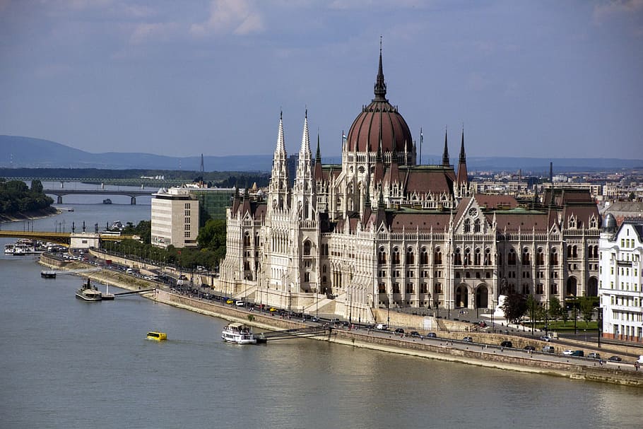 hungary, budapest, parliament, building, architecture, government, HD wallpaper
