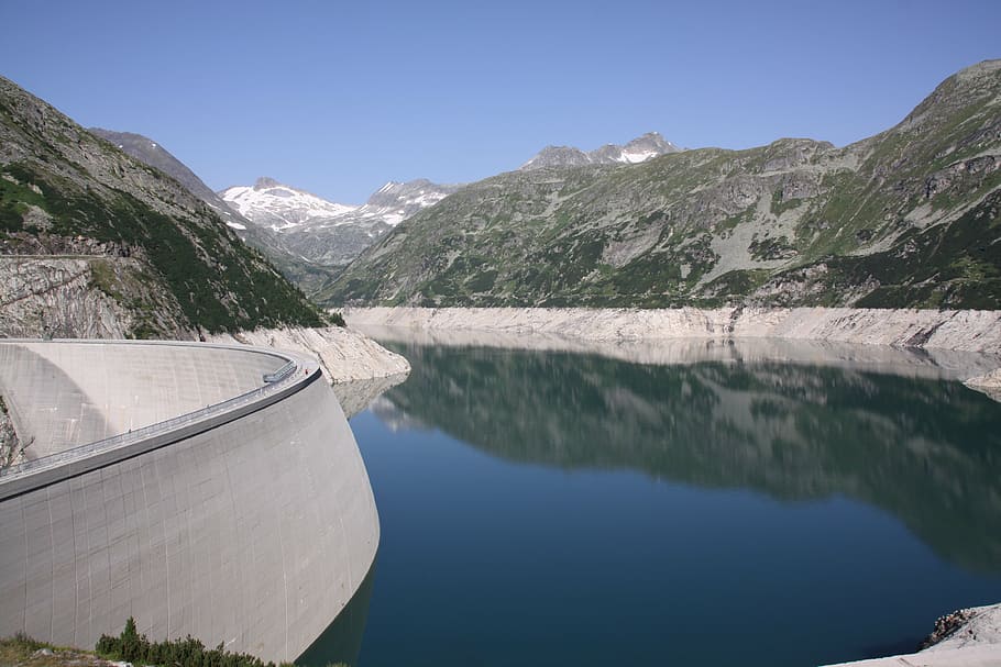 dam, water, austria, malta valley, mountain, nature, lake, reservoir, HD wallpaper