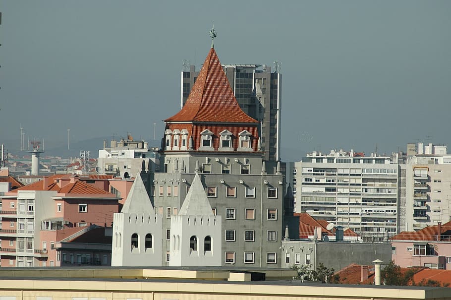 Portugal, View, Lisbon, Holiday, Roofs, city ​​view, architecture HD wallpaper