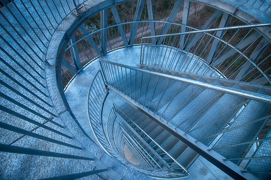 Stair, High, Fence, Handrail, Building, architect, architecture HD wallpaper