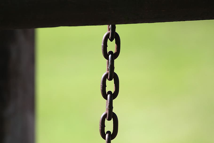 Swing, Chain, Playground, Children, leave, childhood, rock HD wallpaper