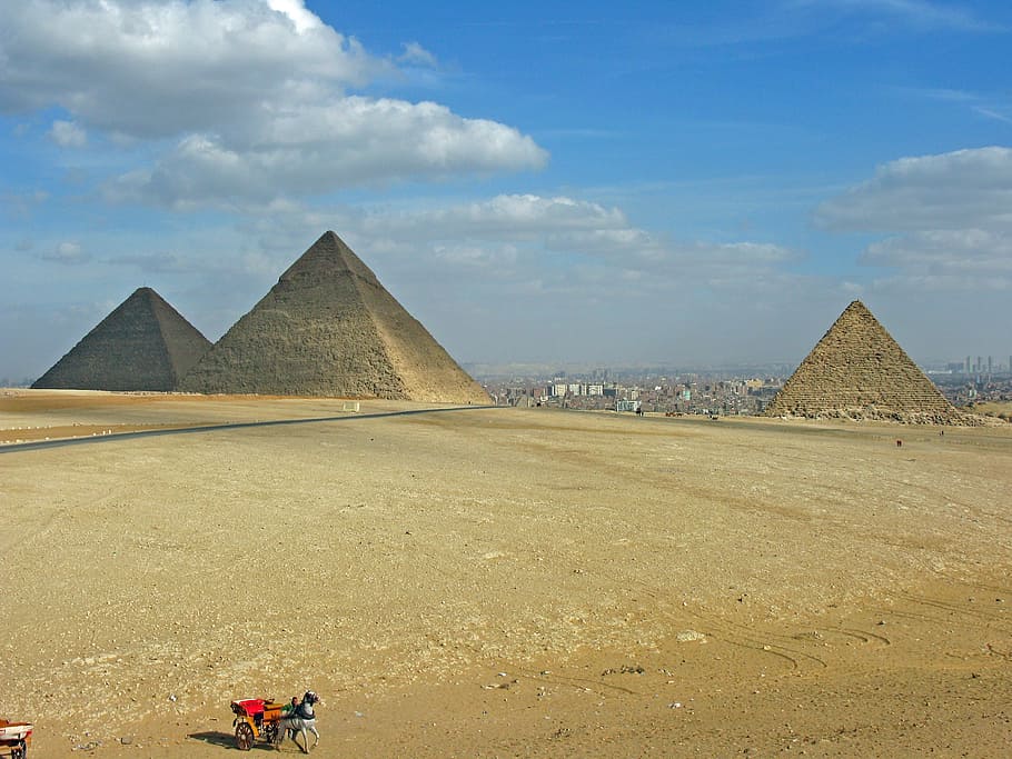 Great Pyramid Of Giza, egypt, pyramids, cairo, desert, pharaonic HD wallpaper