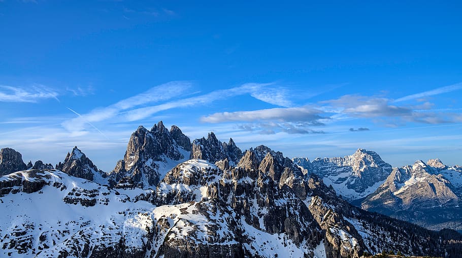 mountain, highland, cloud, sky, summit, ridge, landscape, nature HD wallpaper