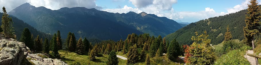 mountains, panorama, alpine, landscape, panoramic, scenics - nature HD wallpaper